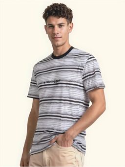 WOODLAND - Men's White Stripes T-Shirt