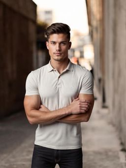 WOODLAND - Grey Sage Polo T-Shirt