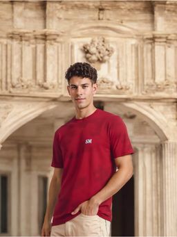 WOODLAND - Red Solid T-Shirt