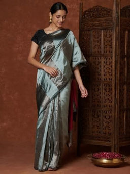 Fabindia - Cotton Silk Woven Maheshwari Sari