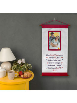 Indigifts - Valentine Gift for Boyfriend Message Scroll Card 18X11 Inches with Photo Pocket