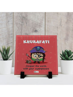 Indigifts - Table Decor Khurafati Print Ceramic Tile