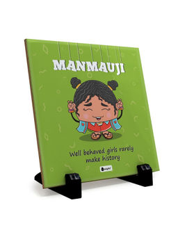 Indigifts - Table Decor Manmauji Print Ceramic Tile