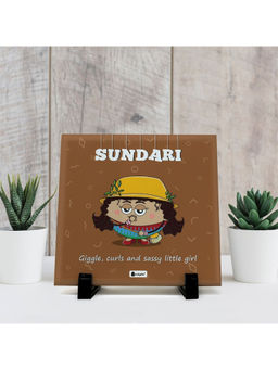Indigifts - Table Decor Sundari Print Ceramic Tile