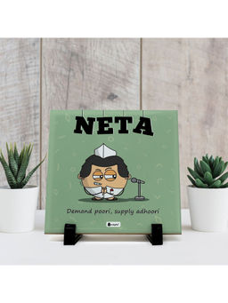 Indigifts - for Boys Neta Printed Ceramic Tile Table Decor inches