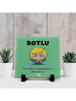 Indigifts - Friendship Gift for Best Friend Rotlu Printed Ceramic Tile Table Decor inches