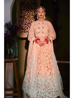 Aishwarya Tyagi - Paulina Pearls Lehenga with Blouse and Dupatta (Set of 3)