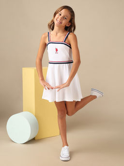 U.S. POLO ASSN. - Girls Strappy Skater Dress