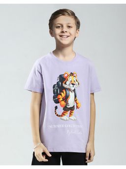Monte Carlo - Boys Lavender Round Neck T-Shirt