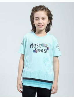 Monte Carlo - Boys Blue Round Neck T-Shirt