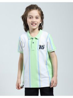 Monte Carlo - Boys Green Polo T-Shirt