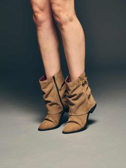 Peach Flores - Monique Leather Boots