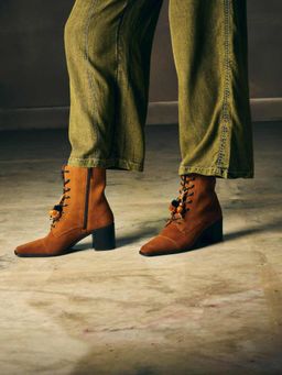 Peach Flores - Seraphine Leather Boot