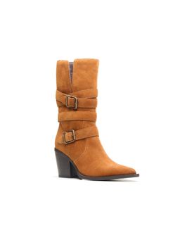 Peach Flores - Maz Leather Boots