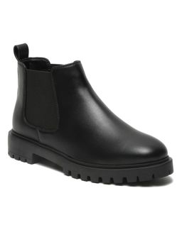 Bruno Manetti - Women Black Round Toe Casual Boots