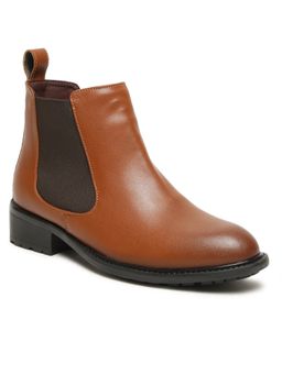 Bruno Manetti - Women Tan Round Toe Casual Boots