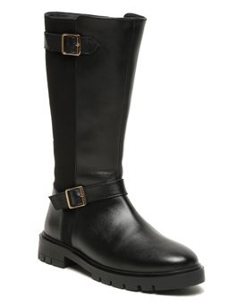 Bruno Manetti - Women Black Round Toe Casual Boots