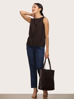 Saltpetre - Women Multi-Color Boatneck Sleeveless Top With Pant (Set of 2)