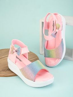steprite - Girls' Embellished Fashion Strap Sandals Pink