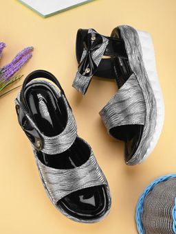 steprite - Girls Wedges Sandals Black