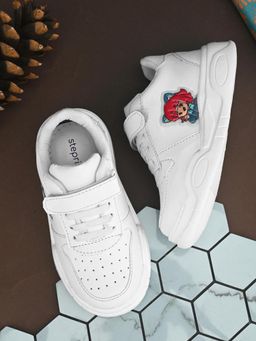 steprite - Kids Velcro Sneakers White