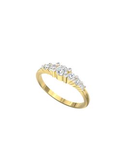 Ayanika - Lab Grown Diamond Gold Plated Studded with 0.32 Carat Ring