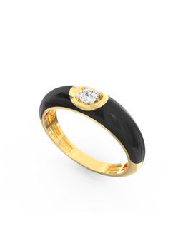 Ayanika - Lab Grown Diamond Gold Plated Studded with a Solitaire 0.10 Carat Ring
