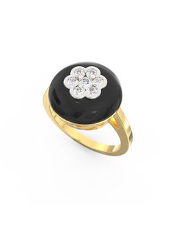 Ayanika - Lab Grown Diamond Gold Plated Studded with 0.24 Carat Ring