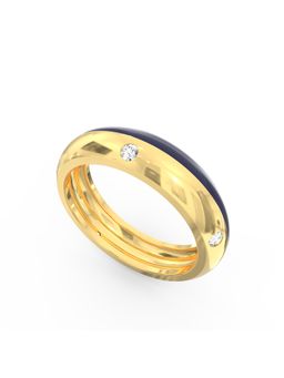 Ayanika - Lab Grown Diamond Gold Plated Studded with 0.15 Carat Ring