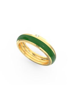 Ayanika - Lab Grown Diamond Gold Plated Studded with 0.15 Carat Ring