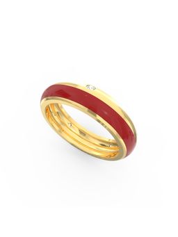 Ayanika - Lab Grown Diamond Gold Plated Studded with 0.15 Carat Ring