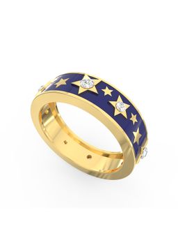 Ayanika - Astra Nova Star Lab Grown Diamond Band in 925 Silver with 0.25 Carat Ring