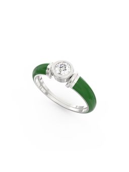 Ayanika - Celestia Bezel Solitaire Diamond Ring Studded with a Solitaire 0.24 Carat