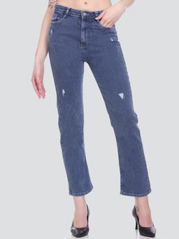 HONNETE - Women Casual Regular Fit Blue Jeans