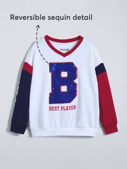 Hopscotch - Boys Multi-Color Cotton Round Neck Sweatshirt