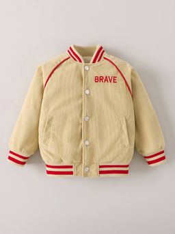 Hopscotch - Boys Beige Polyester Round Neck Jacket