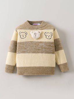 Hopscotch - Boys Brown Nylon Round Neck Sweater