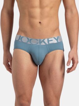 Jockey - IC27 Men Tactel Microfiber Elastane Stretch Solid Brief - Provincial Blue