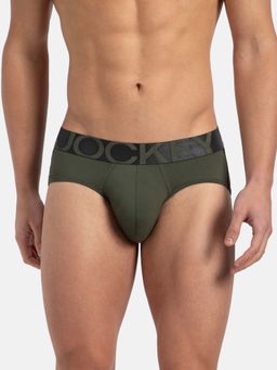 Jockey - IC27 Men Tactel Microfiber Elastane Stretch Solid Brief - Thyme