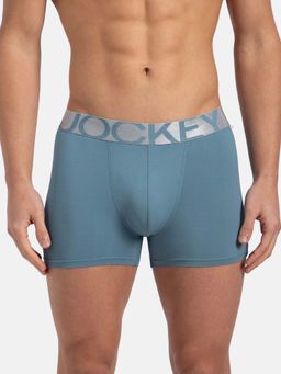 Jockey - IC28 Men Tactel Microfiber Elastane Stretch Solid Trunk - Provincial Blue