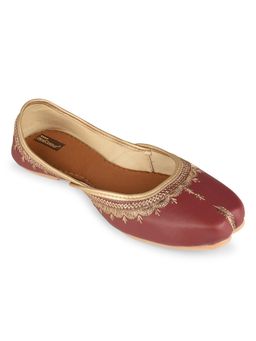 Desi Colour - Maroon Lucky Juttis