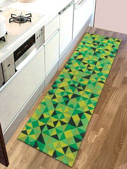 Saral Home - Green Cotton Multiuse Rugs - 50 x 180 cm