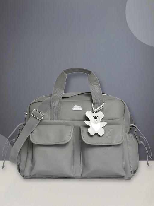 Mi Arcus Grey Multi Purpose Diaper Bag with Diaper Changing Sheet