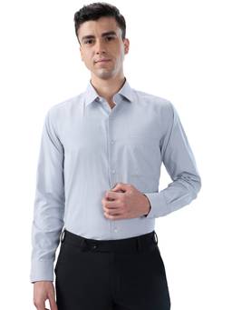 Park Avenue - Blue Cotton Blend Full Sleeves Cotton Blend Slim Fit Printed Shirt