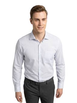Park Avenue - White Pure Cotton Full Sleeves Pure Cotton Regular Fit Checks Shirt