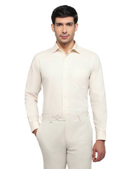 Park Avenue - Yellow Pure Cotton Full Sleeves Pure Cotton Regular Fit Solid Shirt
