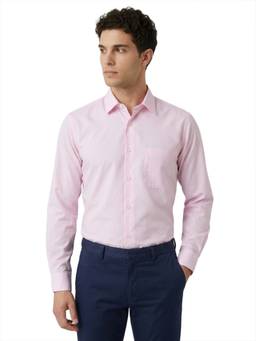 Park Avenue - Pink Pure Cotton Full Sleeves Pure Cotton Regular Fit Solid Shirt
