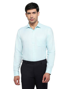 Park Avenue - Green Pure Cotton Full Sleeves Pure Cotton Regular Fit Solid Shirt
