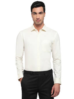 Park Avenue - Yellow Pure Cotton Full Sleeves Pure Cotton Slim Fit Checks Shirt
