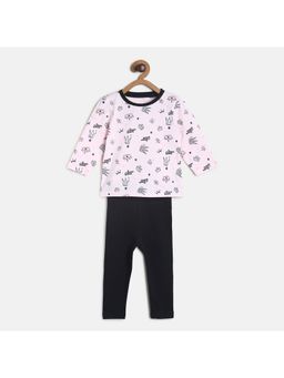 MINI KLUB - Baby Girls Pink Top & Bottom (Set of 2)